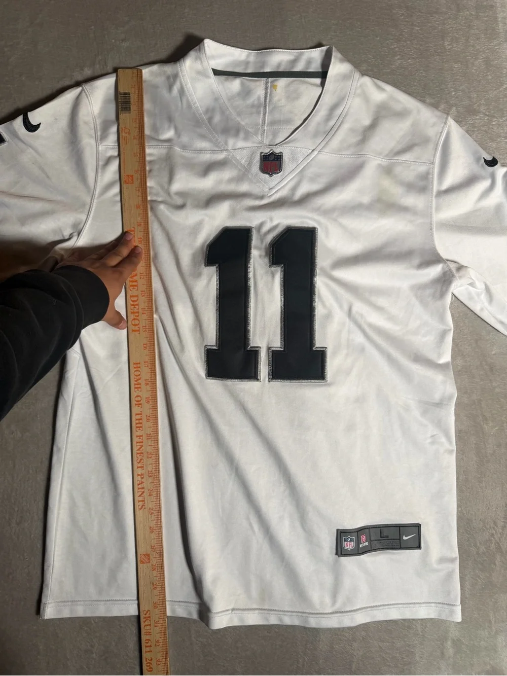 Nike White Men’s Football Jersey with Black 11